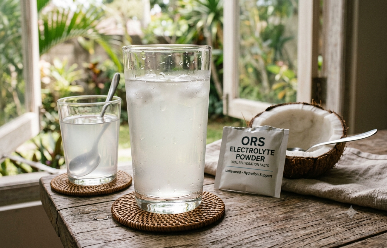 ORS and coconut water serve individual benefits when it comes to dehydration