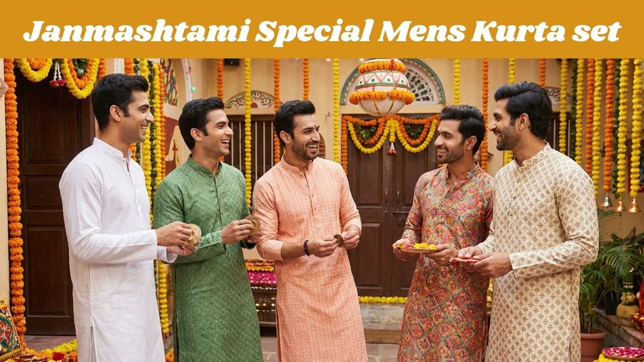 Janmashtami 2026 पर दिखें सबसे हैंडसम, Myntra से मात्र ₹1000 के अंदर खरीदें ये ट्रेंडी Kurta Set