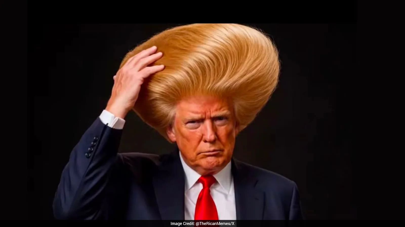 Donald Trump’s Hair Sparks Memes Online After Las Vegas Appearance