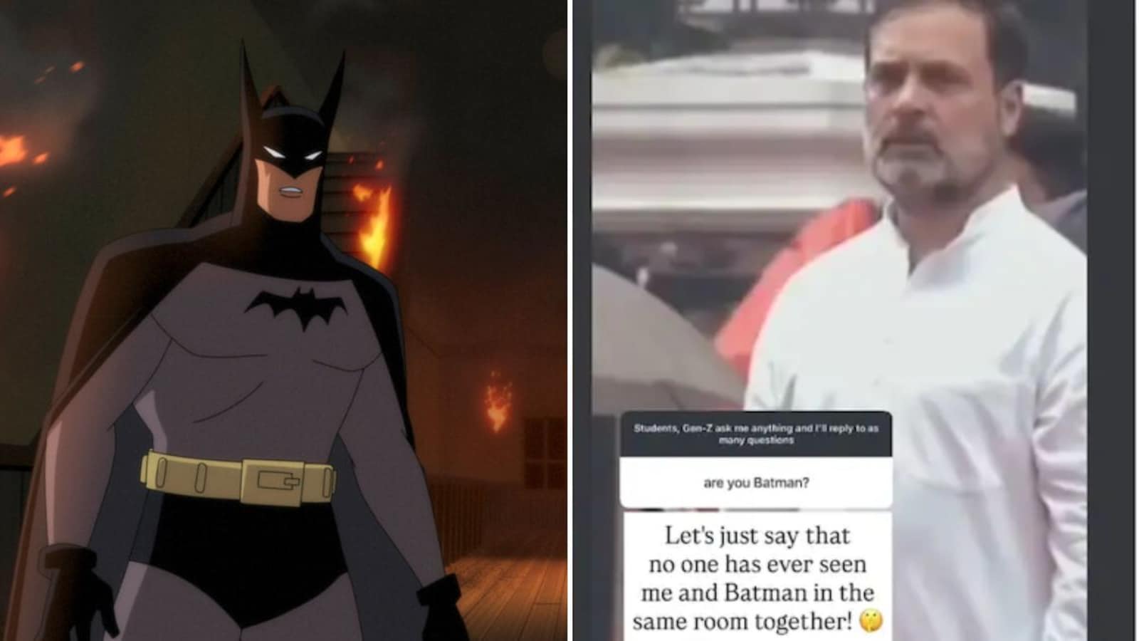 "Let's Just Say...": Rahul Gandhi's Witty Batman Response Goes Viral