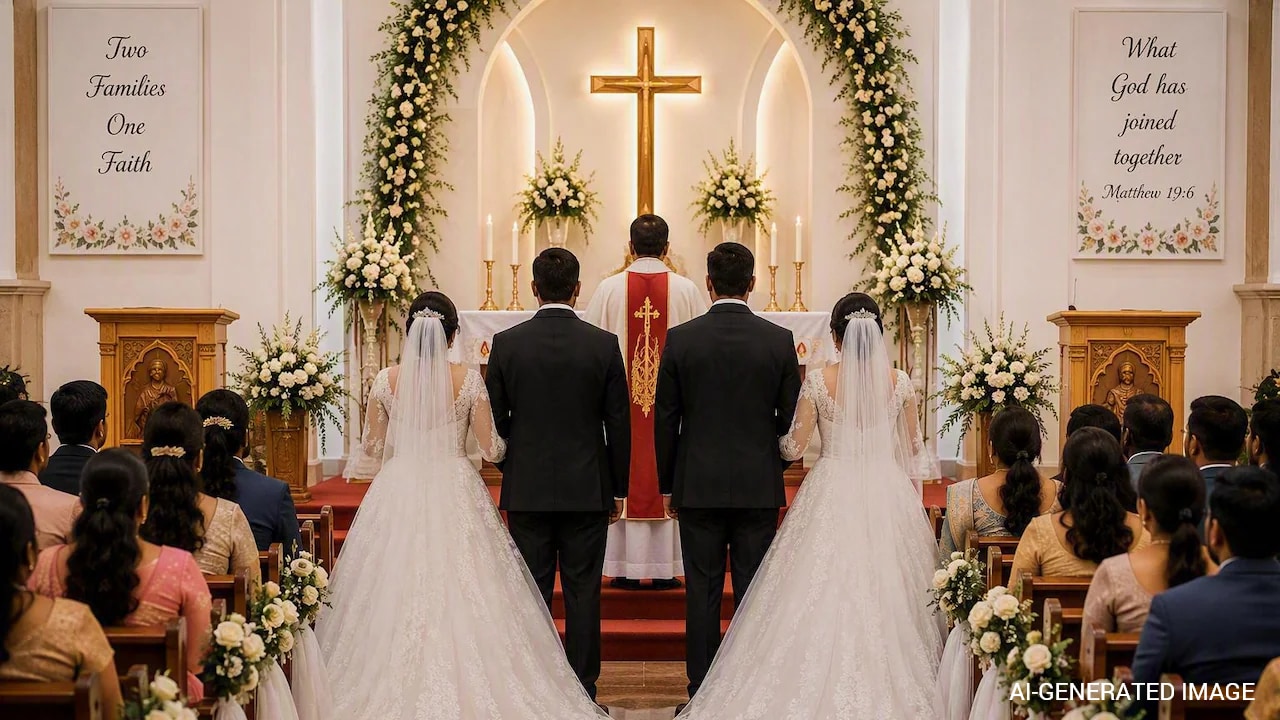 Twin Brothers Marry Twin Sisters, Twin Priests Officiate Kerala Wedding