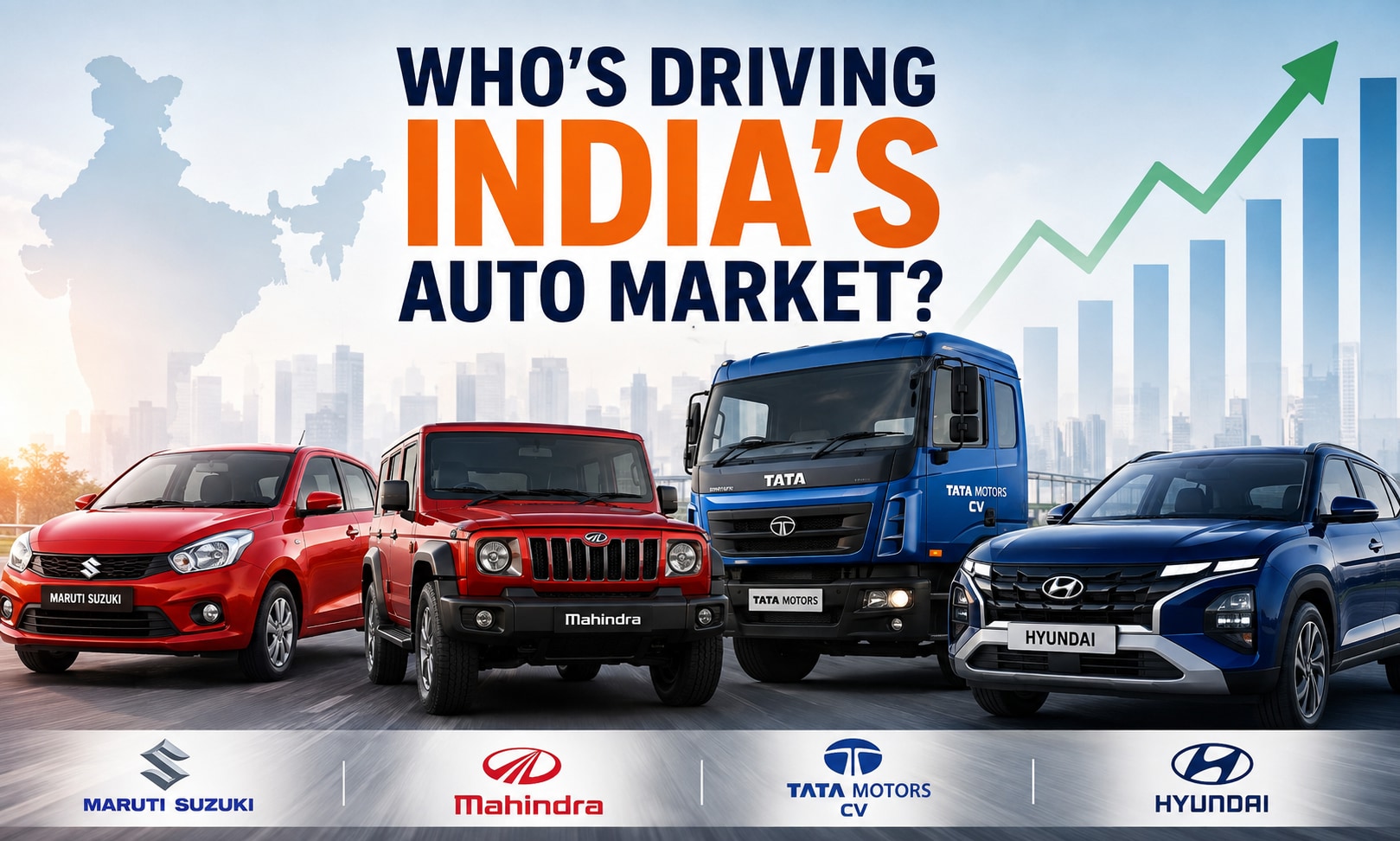 Who's Driving Auto Market? Maruti, M&M, Tata Motors And Hyundai July Sales Compared