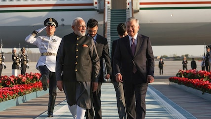 PM Modi Arrives In Tashkent, Gets Warm Welcome From Uzbek President