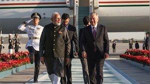 PM Modi Arrives In Tashkent, Gets Warm Welcome From Uzbek President