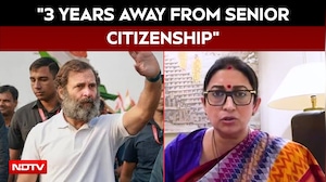 "3 Years Away From Senior Citizenship": Smriti Irani's Dig At Rahul Gandhi
