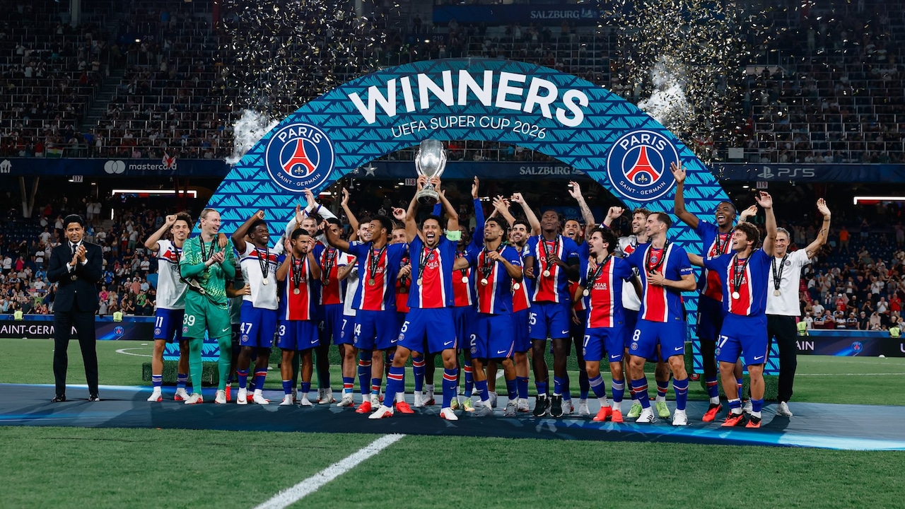 Champions League Winners PSG Down Aston Villa To Retain UEFA Super Cup