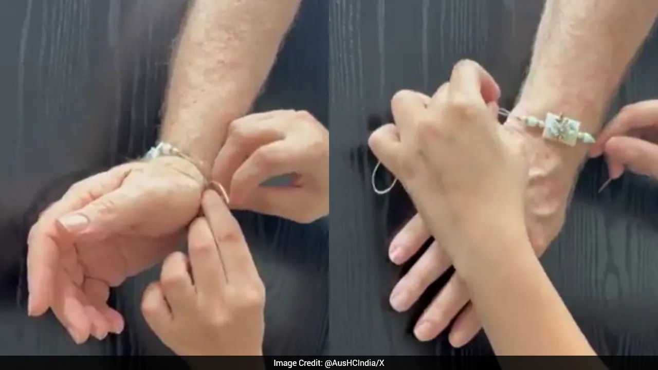 Australian Diplomat Philip Green Gets Rakhi From Indian Friend, Calls It A "Lovely Tradition"