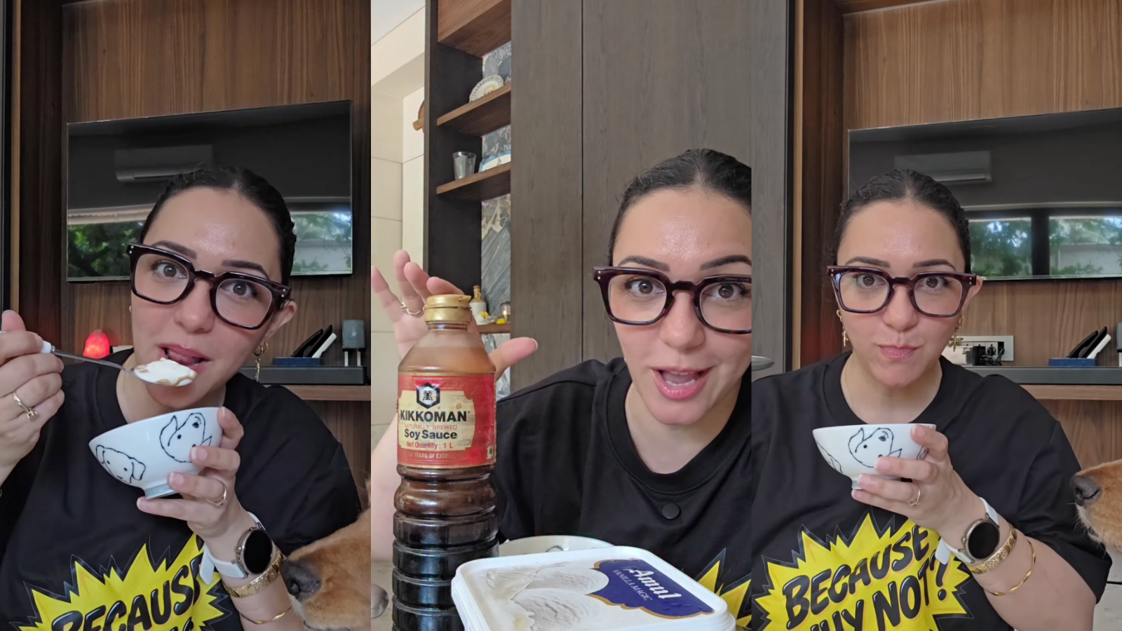 Nauheed Cyrusi Tries Viral Ice Cream Hack, Says It Tastes Just Like Salted Caramel
