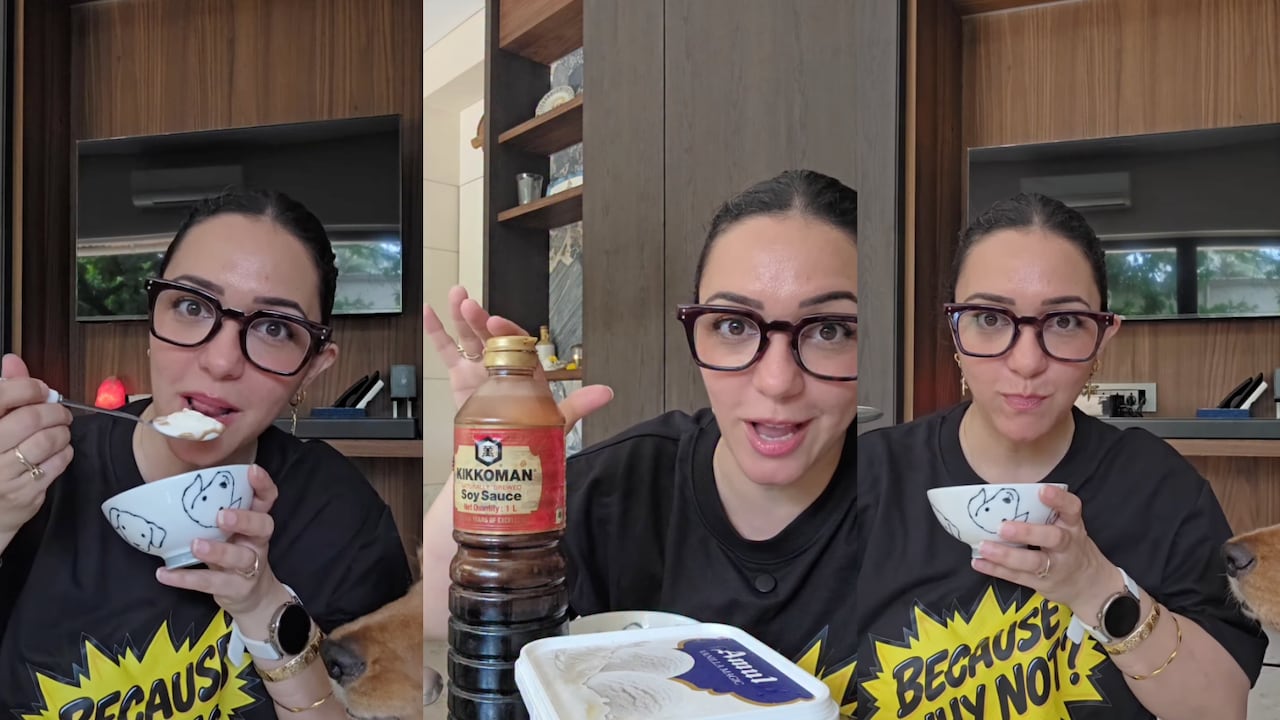 Nauheed Cyrusi Tries Viral Ice Cream Hack, Says It Tastes Just Like Salted Caramel