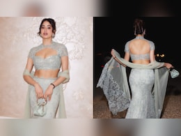 Janhvi Kapoor Channels Fairytale Glamour In Sage-Green Manish Malhotra Couture At A Friend's Wedding