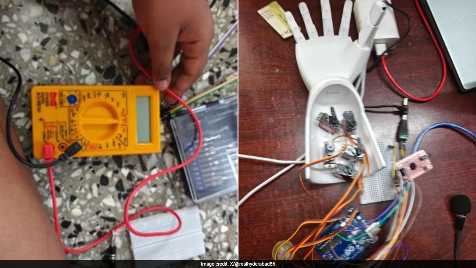 Hyderabad Father and Son Build Voice-Controlled Robotic Arm Using AI Assistance