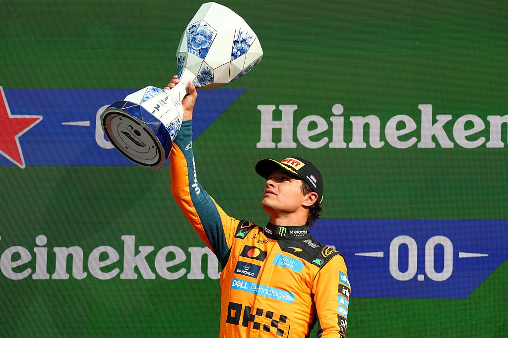 Lando Norris wins Dutch Grand Prix after Verstappen crash and late duel with Kimi Antonelli