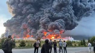Video: Apocalyptic Blaze After Massive Drone Attack Hits Moscow Region