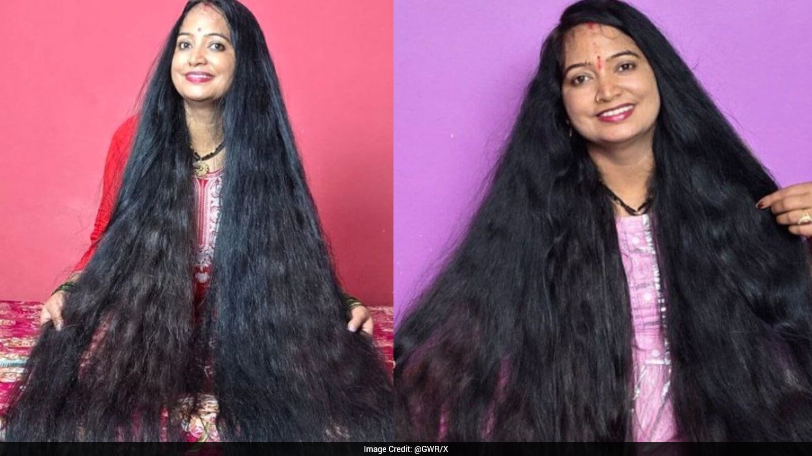 Indian Woman Sets World Record For Longest Hair, Has Never Cut It Since 2015.