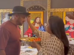 Arpita Ties Rakhi To Salman Khan In Front Of Jesus Mural, Internet Reacts
