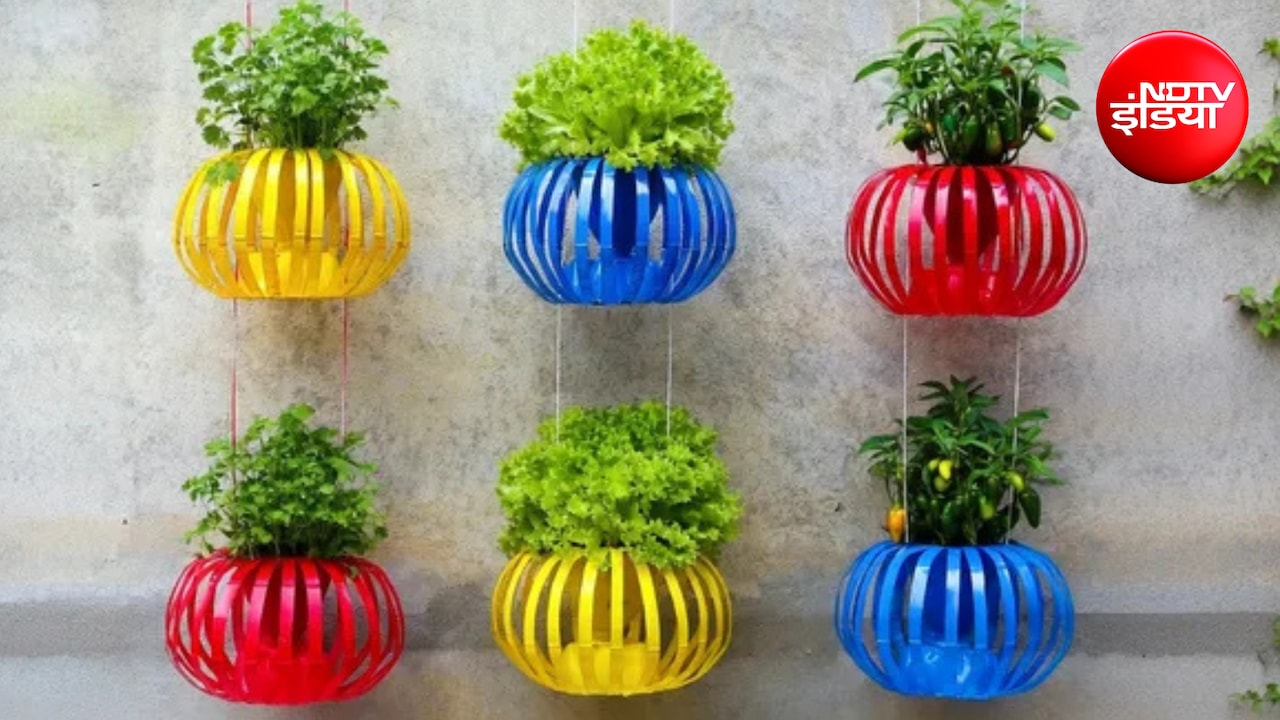 DIY Vertical Garden: प्लास्टिक की बोतलों से बनाएं लालटेन जैसे प्लांटर्स, घर की खाली दीवार पर उगाएं धनिया, लेट्यूस और हरी मिर्च