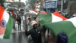 Jharkhand Protest: Students March With Tricolour Despite Heavy Rain