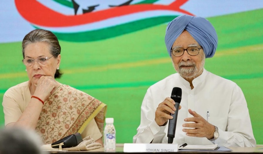 A file photo of Sonia Gandhi with former Prime Minister Manmohan Singh A file photo of Sonia Gandhi with former Prime Minister Manmohan Singh