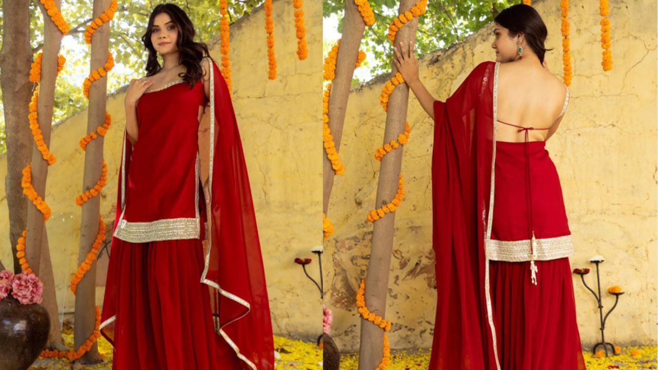 Backless suit sets that add style and drama to your festive looks Backless suit sets that add style and drama to your festive looks