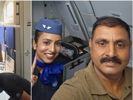 फौजी पिता के IndiGo फ्लाइट में कदम रखते ही एयर होस्टेस बेटी ने छुए पैर, बर्थडे पर दिया खास सरप्राइज