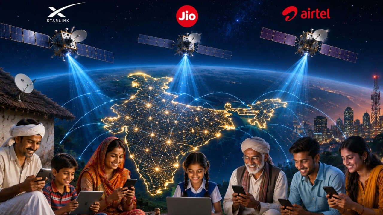 जल्द आसमान से गांव-गांव में मिलेगा इंटरनेट, भारत में Starlink समेत तीन कंपनियों को मिला 'अस्थायी स्पेक्ट्रम'