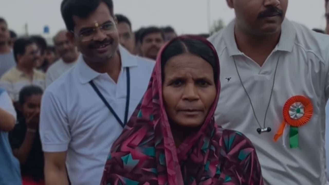 47-Year-Old Mother Runs Marathon Barefoot In Saree To Pay Daughter's Fees