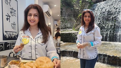Bhagyashree Explores Chandigarh With Chole Bhature, Chaat And More