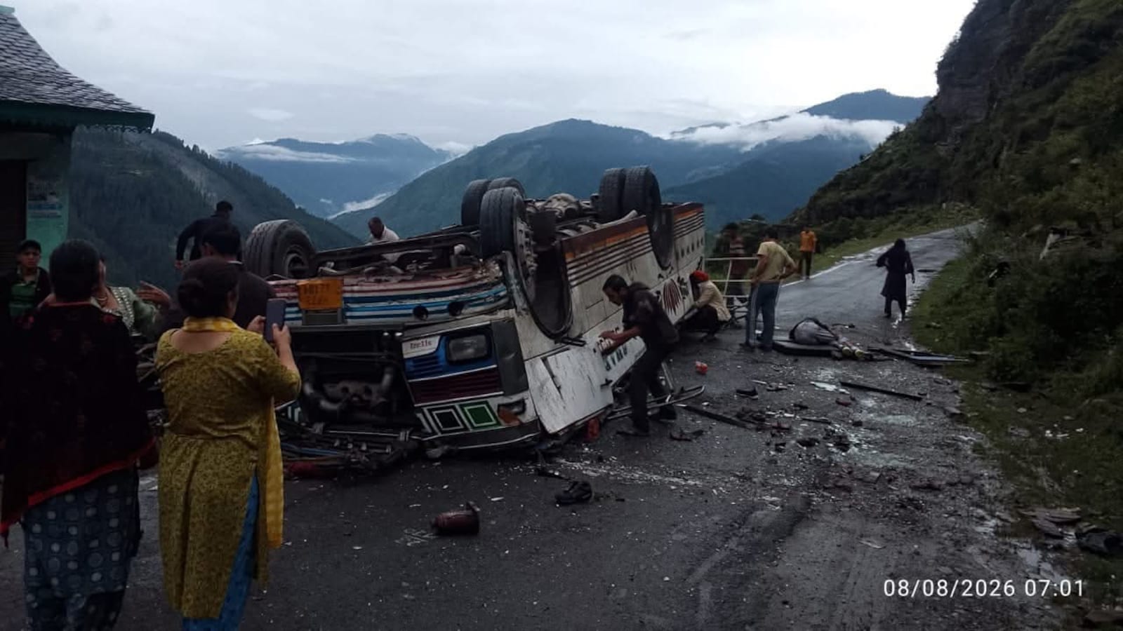 Bus Overturns in Himachal Pradesh's Chamba District, Killing Eight Passengers
