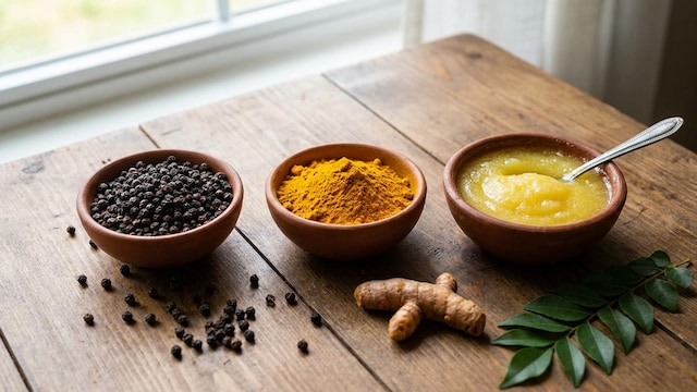 Black pepper, turmeric and ghee can help to boost your immune system this monsoon
