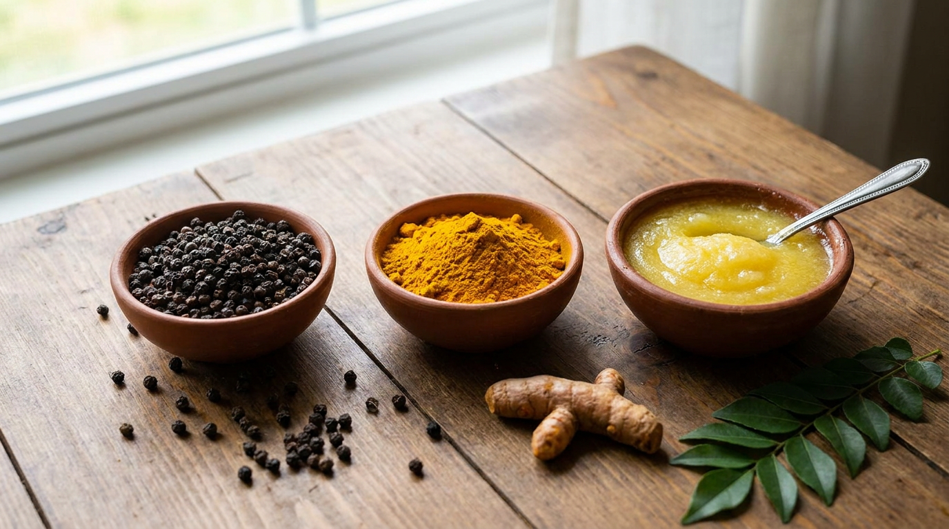 Black pepper, turmeric and ghee can help to boost your immune system this monsoon