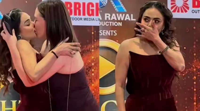 Actor Nikita Rawal Breaks Silence After Female Fan Kisses Her On Red Carpet
