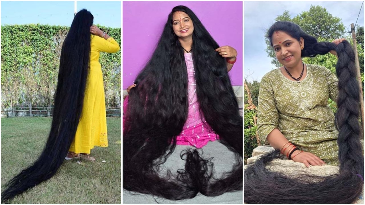 भारत की रेणु धरियाल, जिनके दुनिया में सबसे लंबे बाल; रॉबर्ट वाडलो की हाइट के लगभग बराबर