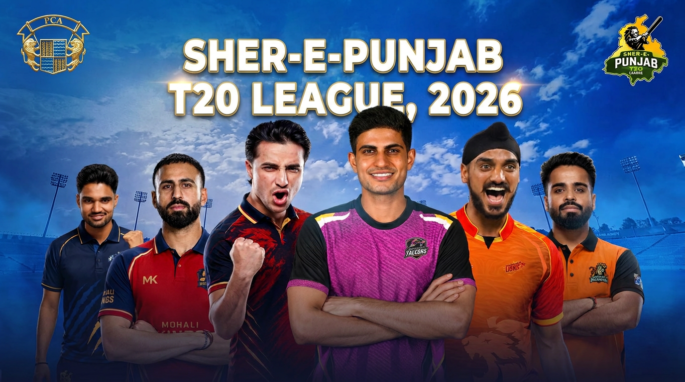 Sher-E-Punjab T20 League 2026: Live Streaming, Telecast, Schedule, Teams, Squads And Format