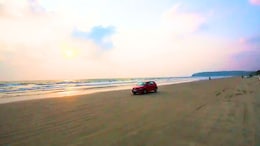 This Indian Beach Lets You Drive A Car Right Along The Shore
