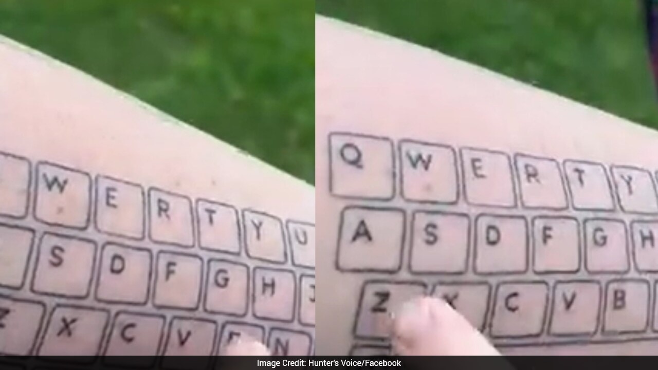 Woman Tattoos Keyboard On Arm To Communicate With Autistic Son