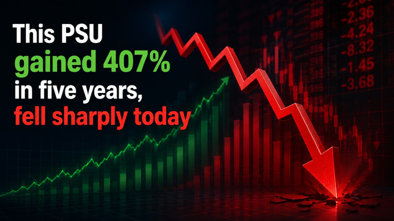 407% Jump In Share Price In Five Years: Stock Of This PSU Tanked 5% In Trade. Here's Why