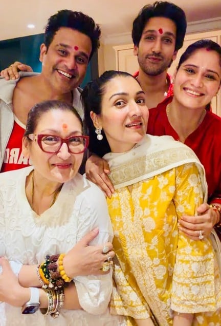 Sunita Ahuja Joins Krushna-Arti For Rakhi Celebrations, Govinda Gives It A Miss