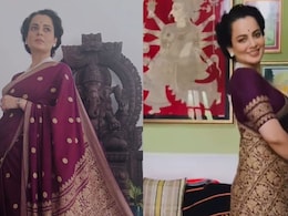 Kangana Ranaut Flaunts Her First Handcrafted Meghalayan Ahimsa Silk Saree
