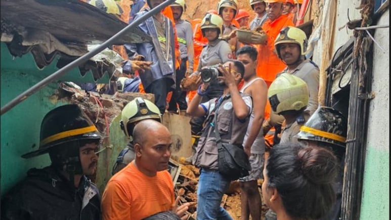 Mumbai: Landslide Reported At Gaushiya Chawl In Kurla's Chirag Nagar; Two People Injured, Six Feared Trapped