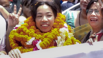 CWG 2026 Weightlifting Gold Medallist, Mirabai Chanu Get Hero's Welcome in Delhi