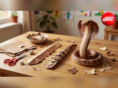 How do Make Snake: घर पर कागज से बनाएं King Cobra, बच्चों के साथ करें ये आसान DIY