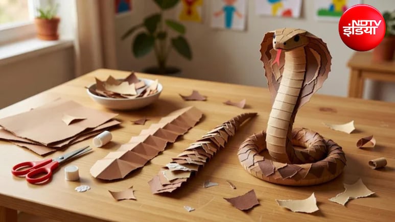 How do Make Snake: घर पर कागज से बनाएं King Cobra, बच्चों के साथ करें ये आसान DIY