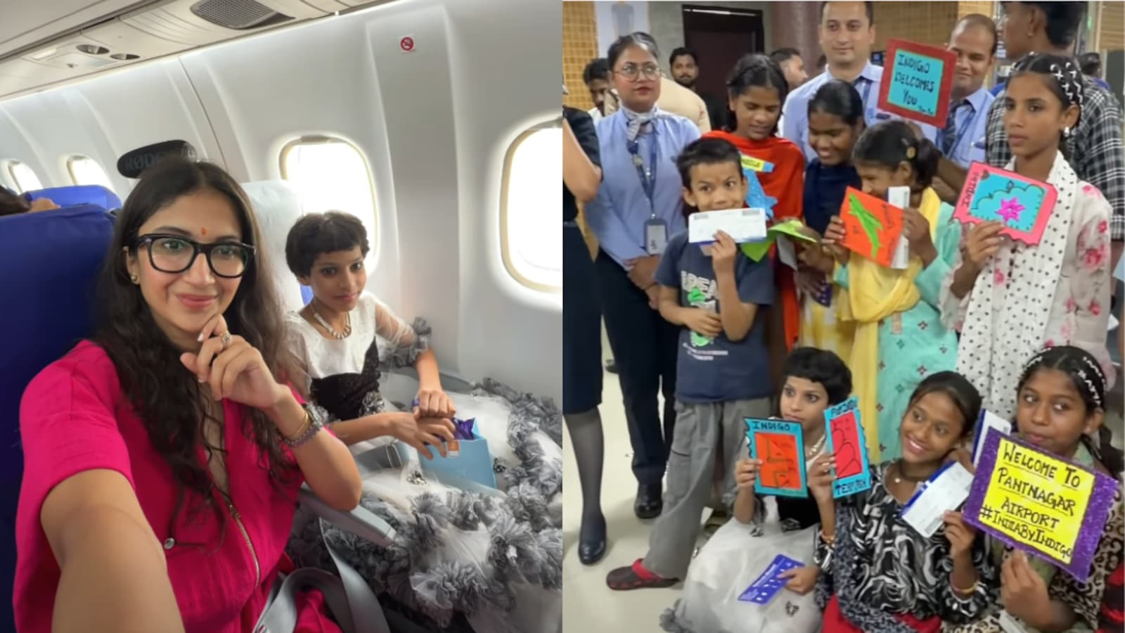  Content Creator Sourav Joshi Books Entire IndiGo Flight For Underprivileged Children Flying For The First Time