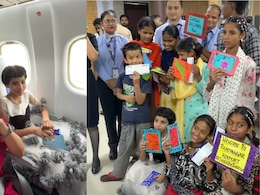 Video: Content Creator Sourav Joshi Books Entire IndiGo Flight For Underprivileged Children Flying For The First Time