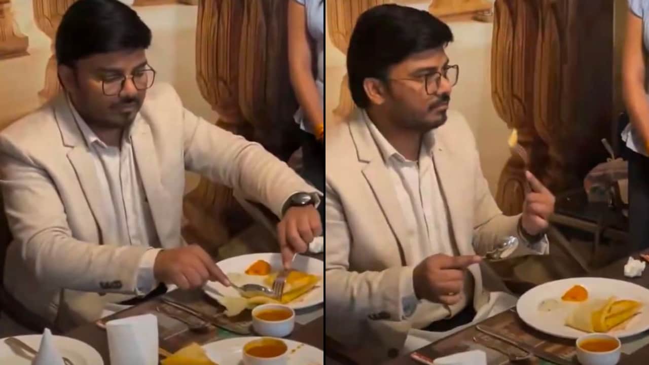 Watch: Etiquette Coach Shows How To Eat Dosa At A 5-Star Hotel, Internet In Disbelief