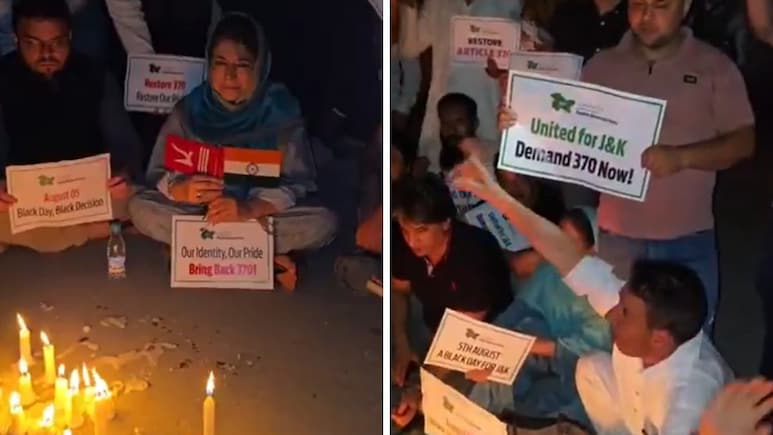 Jammu And Kashmir Parties Observe August 5 As 'Black Day', Hold Protests
