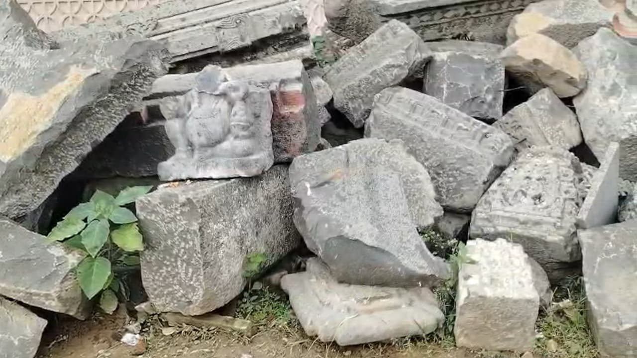 ujjain mahakal temple 1000 year old shiv temple reconstruction: खुदाई में मिले प्राचीन शिव मंदिर के अवशेष. ujjain mahakal temple 1000 year old shiv temple reconstruction: खुदाई में मिले प्राचीन शिव मंदिर के अवशेष.