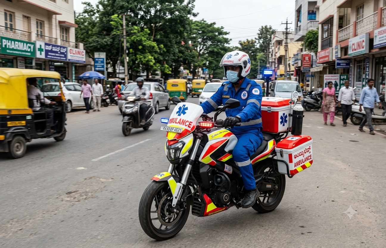 Two-wheeler ambulances get regulatory framework from the Ministry of Road Transport and Railways
