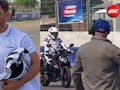Video: धूम मचाले....माही का नया अवतार! धोनी ने चेन्नई सर्किट पर दौड़ाई सुपरबाइक, फैंस हुए क्रेजी