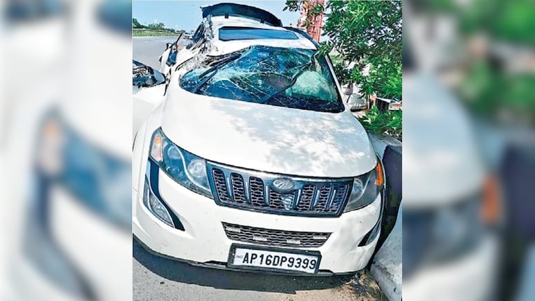 Police Officer's Daughter Killed After Truck Hits SUV In Andhra Pradesh